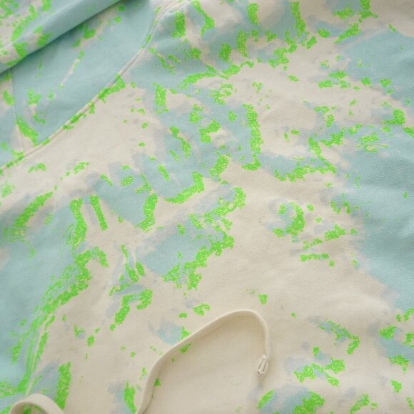 Making The Cut Neon Green Cream Paint Splatter Hooded Sweatshirt 2XL (New) - Picture 9 of 10